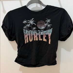 Hurley Cropped Graphic Tee